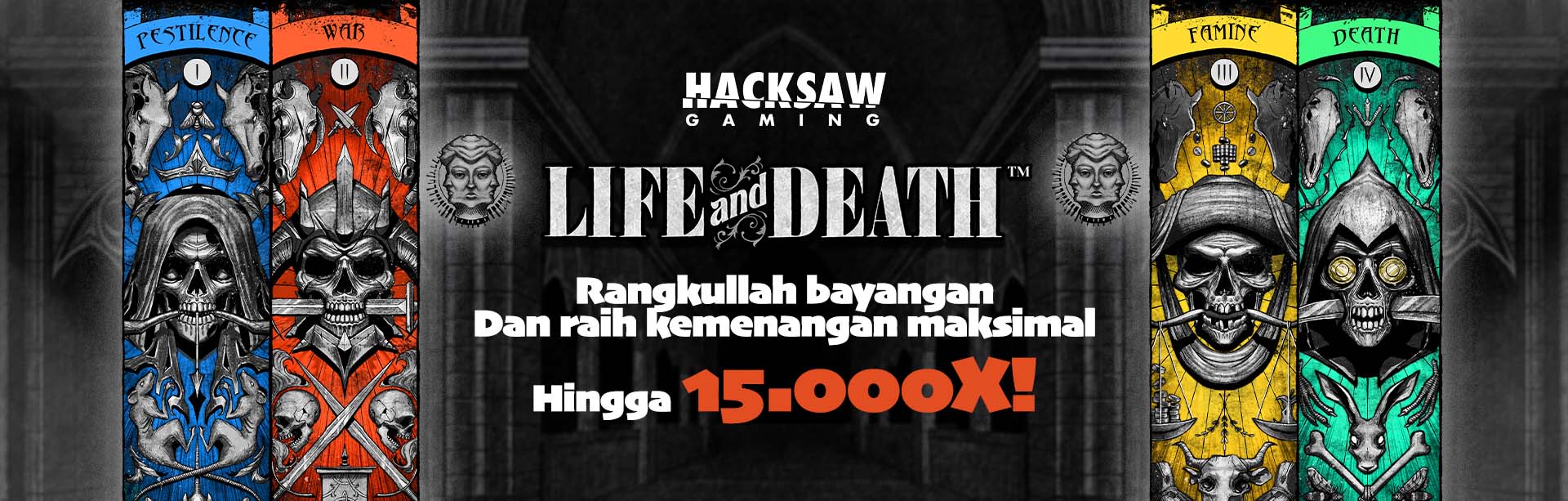 HACKSAW - GAME 'Life & Death' PROMO BANNER 